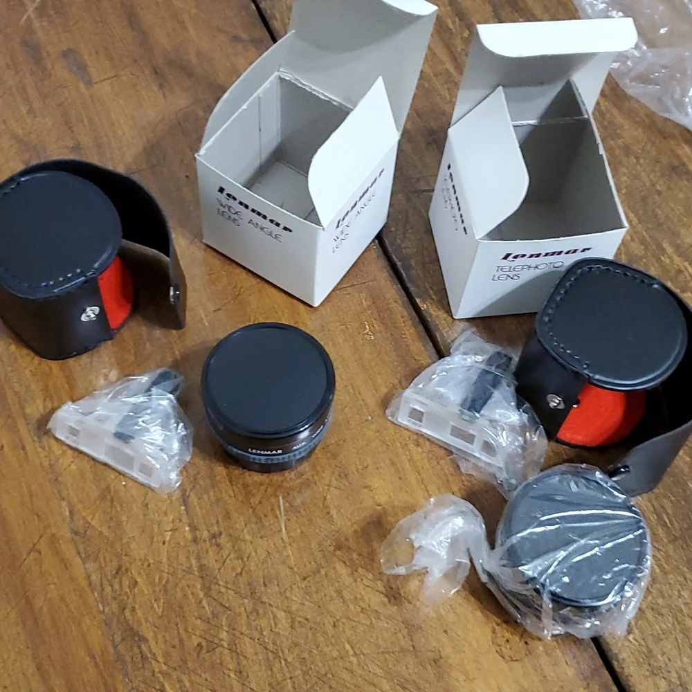 Lenmar Camera Lens Set Of 2 Wide Angle & Telephoto